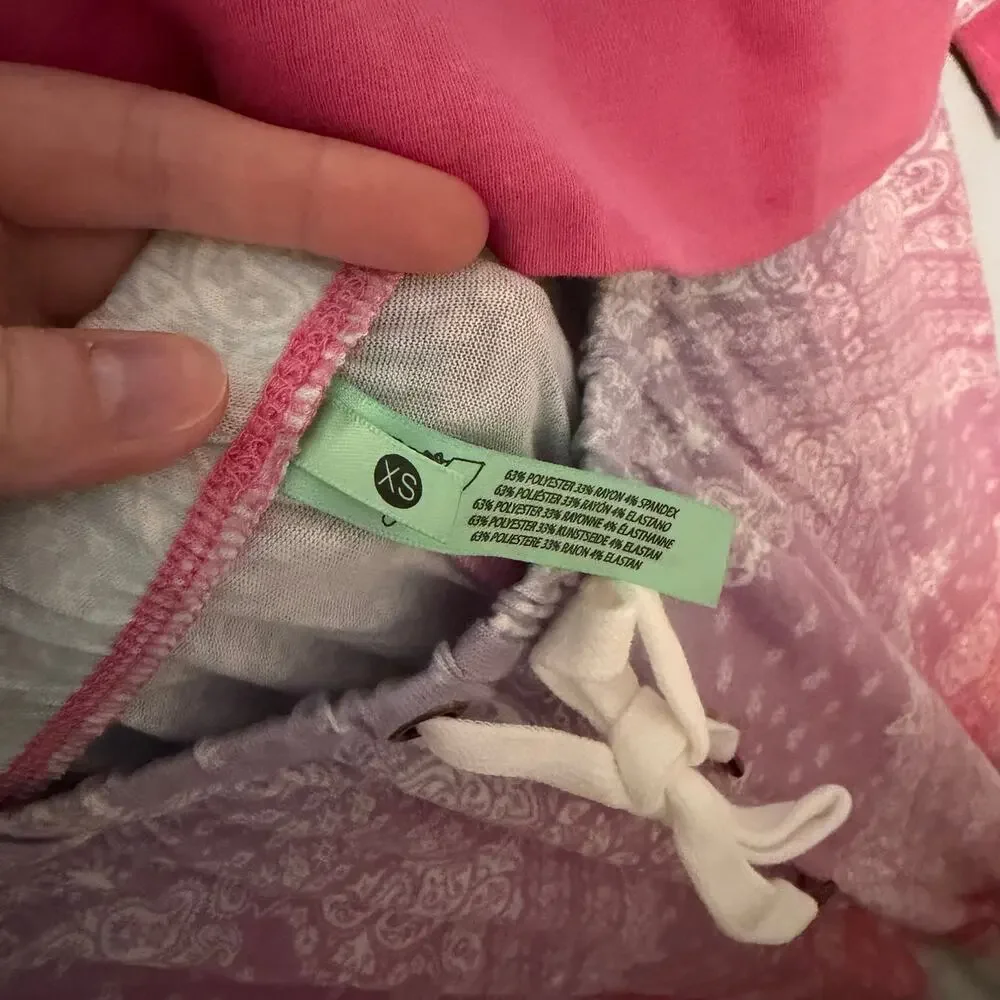 Honeydew Star Seeker Lounge Set Ombre Bandana Pajama Set size XS Matching Set
